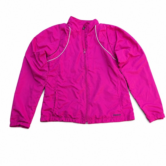 Reebok Jackets & Blazers - Reebok Jacket Women's Large Pink Windbreaker Long Sleeve Lightweight